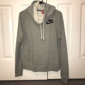 Gray Nike hoodie